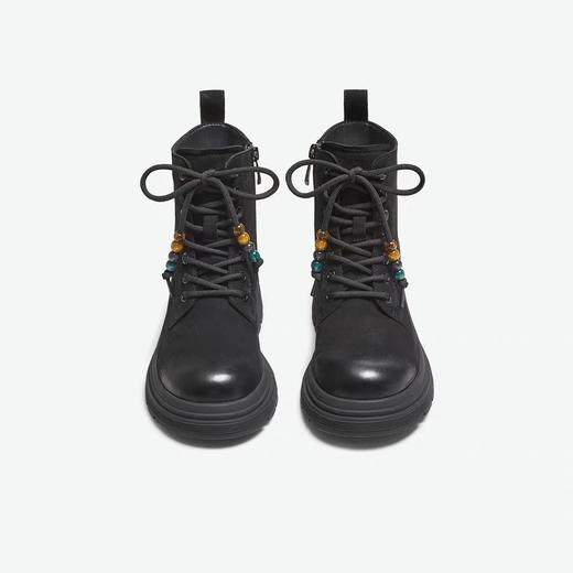 【云粉节】BF楼TATA他她靴子女2025秋羊皮靴工装靴厚底马丁靴新款短靴W3M04DD5吊牌价1099 商品图2