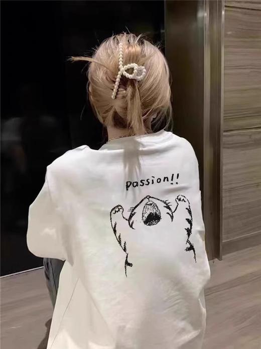 【简约不简单❗高品质美式T恤】美式学院插肩纯棉，重磅短袖t恤，爆款宽松拼接百搭半袖上衣，男女中性装情侣装衣服服饰L 商品图0