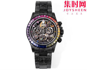 彩虹圈 改装迪通拿全碳纤维定制版 TWF劳力士迪通拿计时 男士腕表
