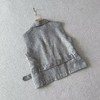 【à perles】LP*重工亚麻+金丝线无袖腰带马甲 商品缩略图3