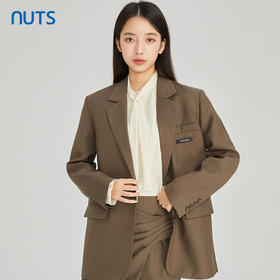 NUTS商场同款春秋款时尚宽松通勤西装外套女315048053B