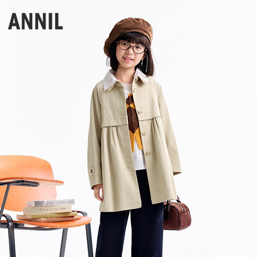 【实体店同款】女童梭织外套秋季新款安奈儿童装AG535433 商品图0