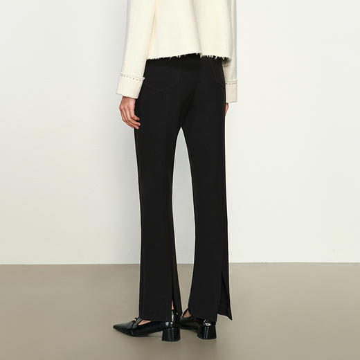 NEELLY纳俪商场同款秋季新款微喇修身西装裤女小个子时尚显瘦长裤N25084H04612 商品图1