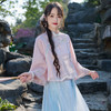 日常汉服新中式女装改良旗袍上衣复古国风年轻款禅意茶艺服两件套 商品缩略图3