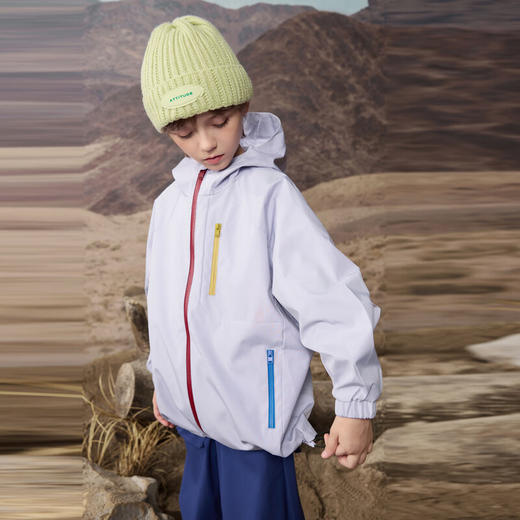 【MQD】男大童秋季新品工装户外潮酷机能感连帽外套风衣 商品图4