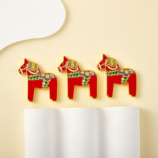 北欧瑞典达拉木马冰箱贴磁性装饰家居必备 商品图2