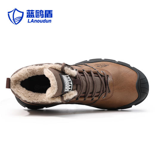蓝鸥盾冬季新款保暖劳保鞋橡胶底高帮防砸防刺穿 商品图7