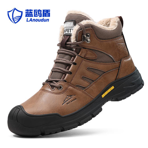 蓝鸥盾冬季新款保暖劳保鞋橡胶底高帮防砸防刺穿 商品图4