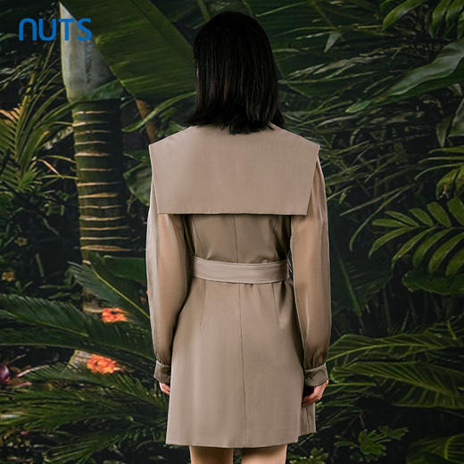 NUTS春秋季新款设计感气质通勤收腰短款西装连衣裙女415101002 商品图4