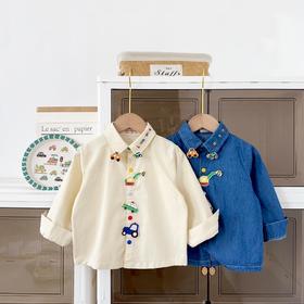 【加一】1767汽车刺绣衬衣★