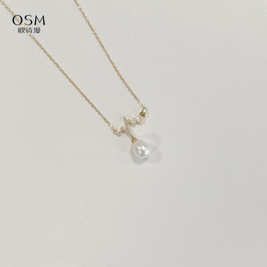 欧诗漫珍珠项链锁骨链 925银珍珠吊坠（多款可选） 商品图3