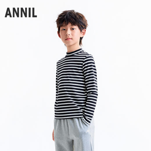 【实体店同款】男女童中领长袖针织衫秋季新款安奈儿童装AM531276 商品图2