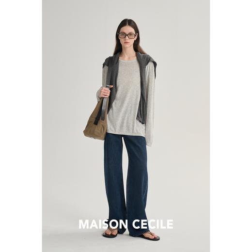 MAISON CECILE 两色/经典实穿主义复古随性直筒显瘦牛仔裤 商品图2
