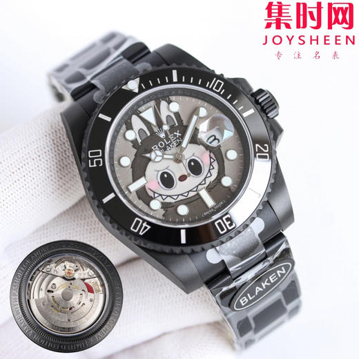 ROLEX 劳力士 Labubu 拉布布联名水鬼 全黑水鬼黑武士 BLAKEN联名“拉布布”发行 3135机 颜值与实力并存的水鬼，男生女士戴都超有格调！ 商品图0