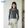 NUTS商场同款秋季时尚气质修身显瘦设计感毛织套头衫女4390501A1 商品缩略图0