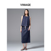 VIMAGE纬漫纪率性无袖牛仔简约大方小上衣V2413101 商品缩略图2