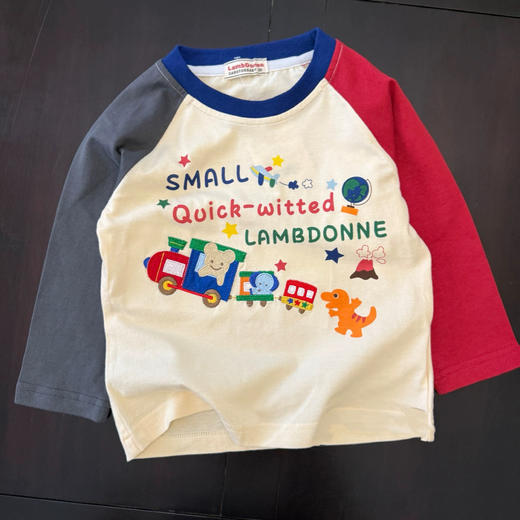 【加一】1793小熊火车字母插肩长袖★ 商品图3