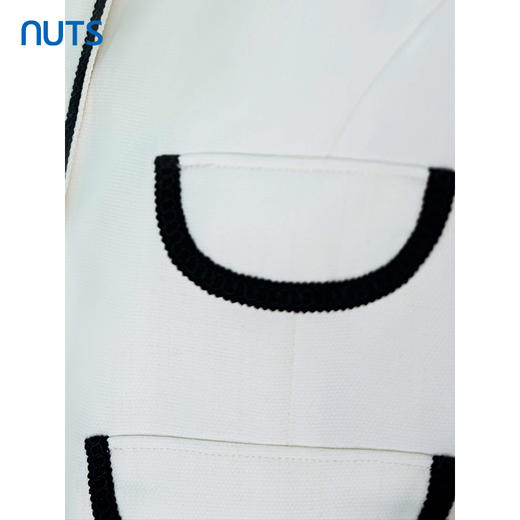 NUTS商场同款春秋款黑白撞色时尚气质短外套4310402A1 商品图4