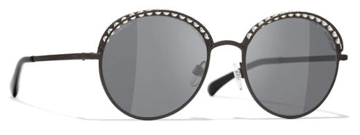 CHANEL 灰色女士圆形太阳镜 商品图0