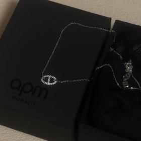 APM猪鼻子项链 高级时尚感经典生日礼物节日礼物锁骨链银色