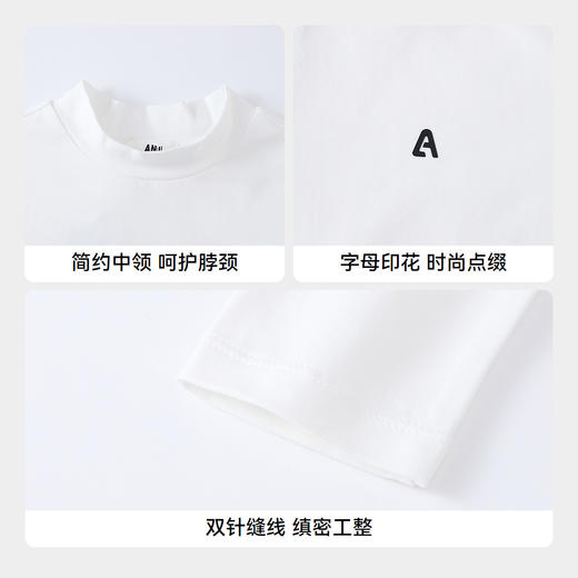 【实体店同款】男女童中领长袖针织衫秋季新款安奈儿童装AM531479 商品图4