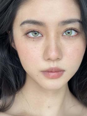 Tom doll 半年抛 蕨影棕绿 直径14.2mm着色13.5mm