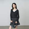 NEELLY纳俪商场同款秋新款设计感假两件挂脖针织衫女休闲百搭上衣N25084A05510 商品缩略图3