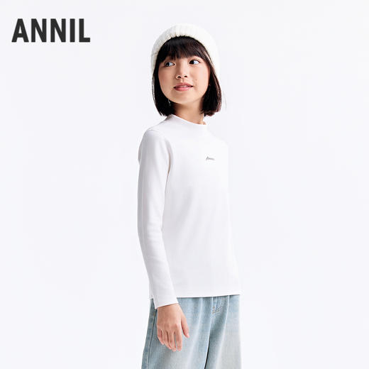 【实体店同款】男女童中领长袖针织衫秋季新款安奈儿童装AM531275 商品图1