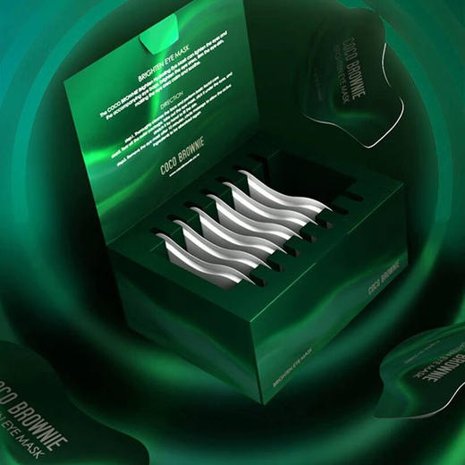 【中欧班列】新西兰品牌 可莱尼眼膜  Coco Brownie虾青素眼膜贴淡化黑眼圈细纹7片/盒 SZQR 商品图1