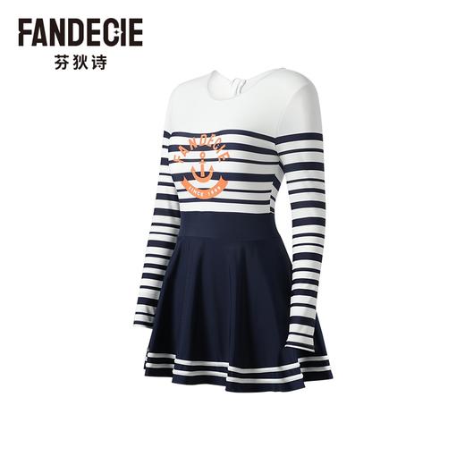 2F【Fandecie芬狄诗】简洁圆领舒适女士连体泳衣FS00149 商品图1