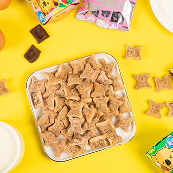 乐天LOTTE小熊饼干 泰国进口儿童饼干休闲零食巧克力味37克*6盒 /休闲食品 /饼干 /夹心饼干 商品图6