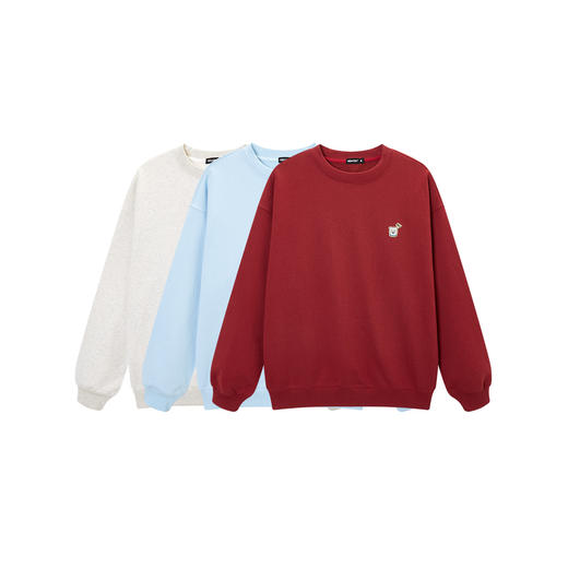 NPC潮牌CC系列刺绣&立体发泡印花圆领卫衣男童趣休闲宽松CC4AST15 商品图1