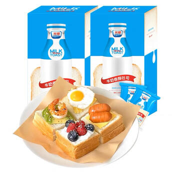 光明芋泥夹心三明治420g*袋 早餐吐司零食代餐夹心面包蛋糕 /休闲食品 /西式糕点 /其他西式糕点 商品图3