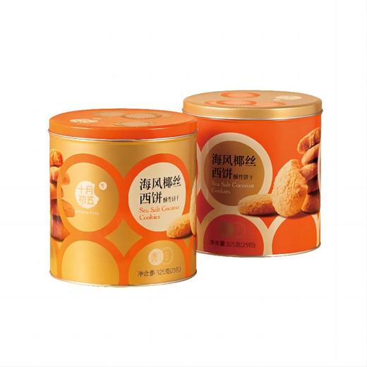 十月初五 海风椰丝西饼（圆罐）325g*2 商品图1