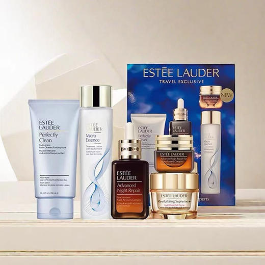 【保税仓直发·全球购·蚂蚁链可扫码溯源】STEE LAUDER雅诗兰黛五件套-智妍乳霜75ml+净莹柔肤洁面乳150ml+精华眼霜15ml+精华露100ml+经典原生液200ml【爆款专属】 商品图3