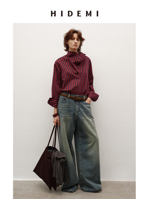 HIDEMI 进口头层牛皮手工编织宽版重工腰带皮带 商品图4