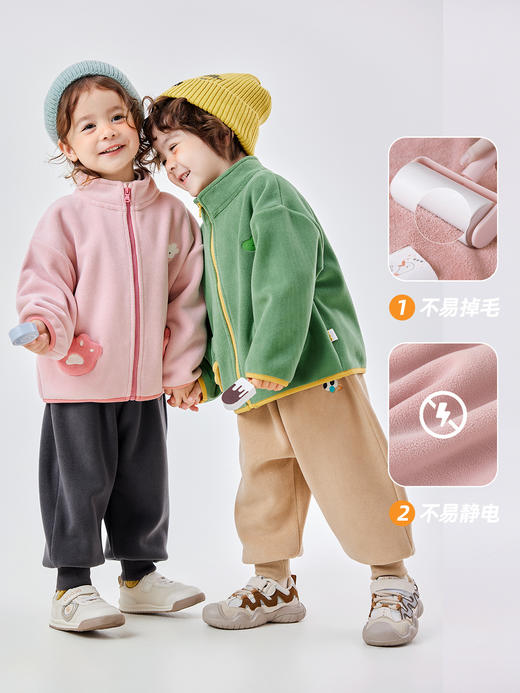 嘟嘟家宝宝外套秋装可爱男童拉链上衣春秋女童衣服秋季儿童童装潮 商品图3
