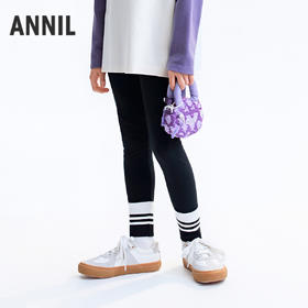 【实体店同款】女童针织打底裤秋季新款安奈儿童装AG536149
