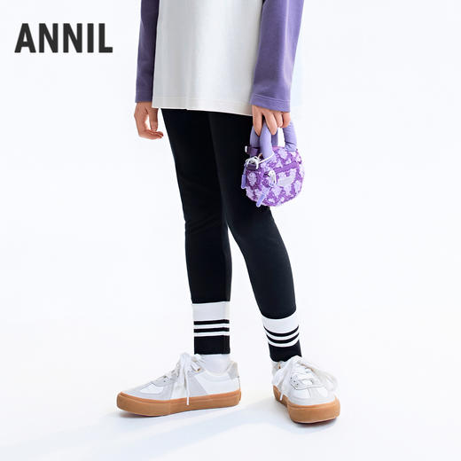 【实体店同款】女童针织打底裤秋季新款安奈儿童装AG536149 商品图0