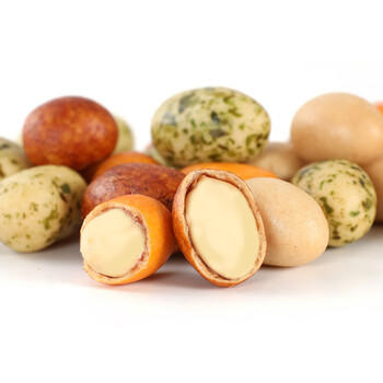 蜜禾多彩鱼皮花生豆500g罐装坚果仁炒货儿童办公室休闲解馋充饥小零食 /休闲食品 /坚果炒货 /花生 商品图1