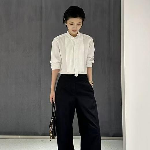 【à perles】5R 经典巴帝斯特纯棉衬衫 敞开穿扣上穿都可以 商品图7