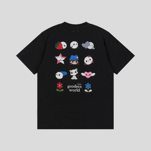 GOODBAI GOODEES 后背多元素图案印花oversize短袖T恤 商品图4