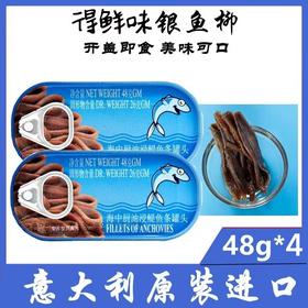 【中欧班列精选2盒】意大利原装进口海中厨鳀鱼条罐头油浸味 48g/盒SHRW
