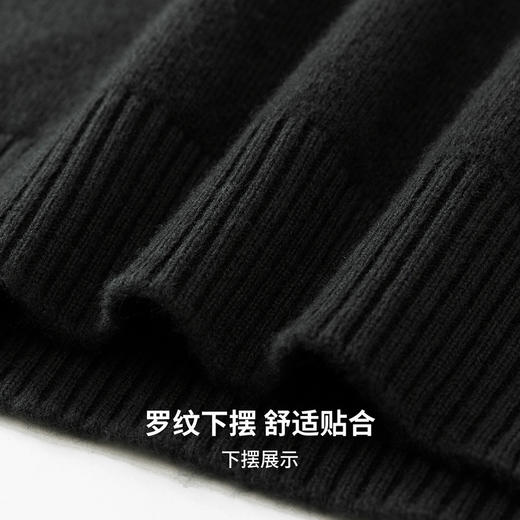 【100%绵羊毛】圣得西男士保暖polo领羊毛衫25秋新款重磅毛衣410g 商品图8