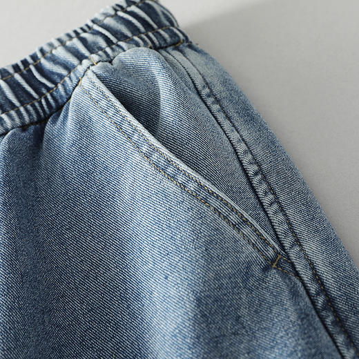 gxg.jeans男装 加绒多色简约水洗宽松直筒牛仔长裤男 25冬热卖 商品图4