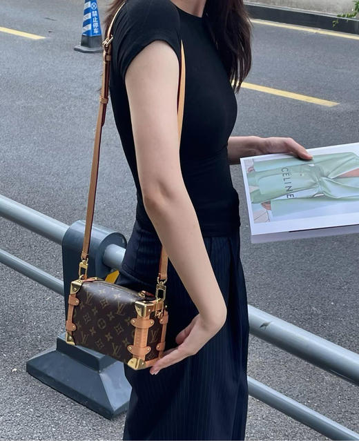 LV Side Trunk 软盒子 老花 小号 斜挎包 商品图3
