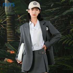 NUTS春秋季新款高级感气质职业通勤直筒西装外套女412041070