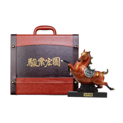 《骏业宏图》银马鞍 金当卢 铜马摆件  唐马 艺术品  錾刻雕塑  祝福马到成功  商务文化礼品  生肖马 商品图4