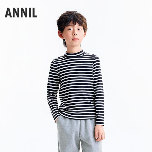 【实体店同款】男女童中领长袖针织衫秋季新款安奈儿童装AM531276 商品图0