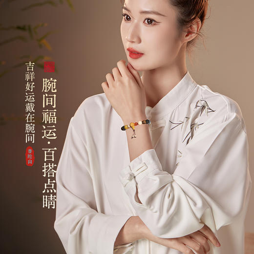 普陀山文创集十八籽手串女款多宝菩提文玩手链 商品图2